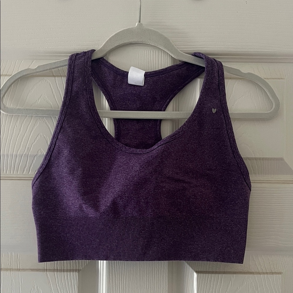Dark Purple Sports Bra